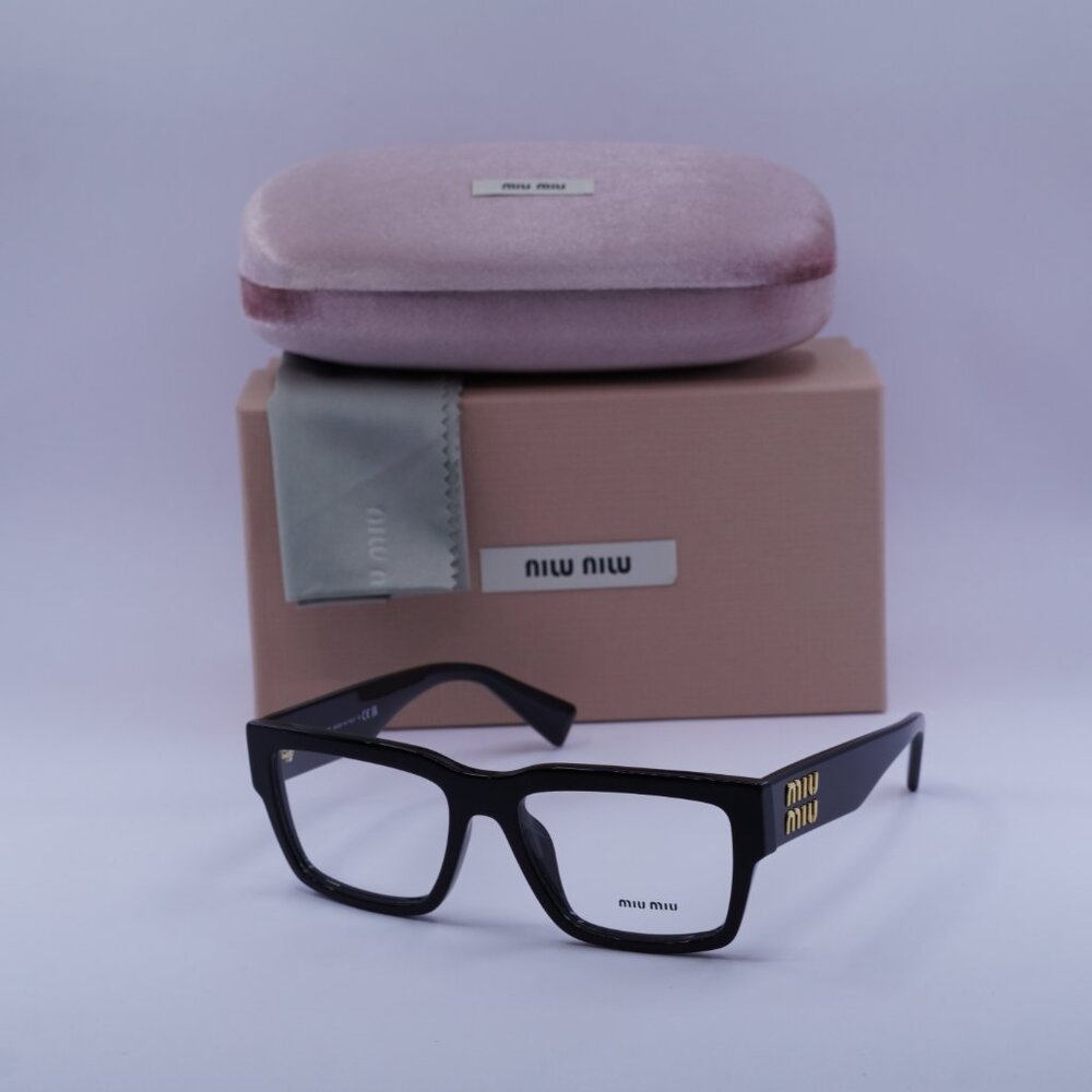 Miu Miu MU02XV 1AB1O1 Rectangle Eyeglasses 52mm – Black - Picture 5 of 10